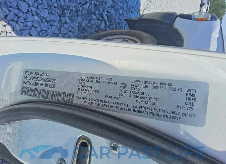 3C6UR5CJ2MG526020# 13