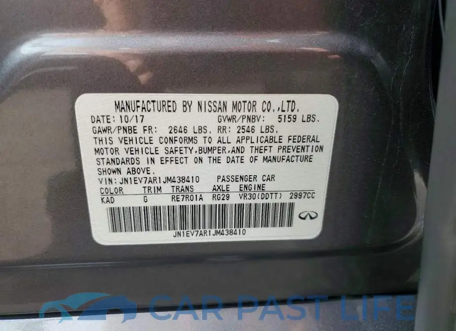 JN1EV7AR1JM438410# 12