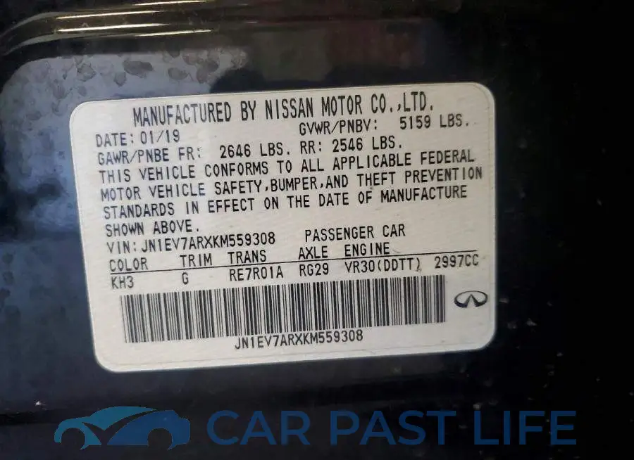 JN1EV7ARXKM559308# 12
