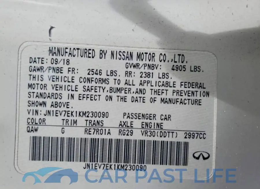JN1EV7EK1KM230090# 12