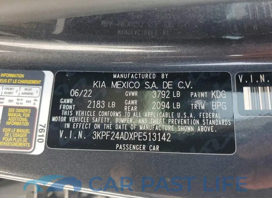 3KPF24ADXPE513142# 13