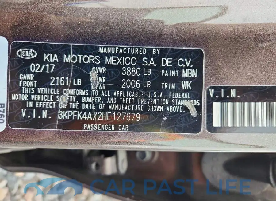 3KPFK4A72HE127679# 12