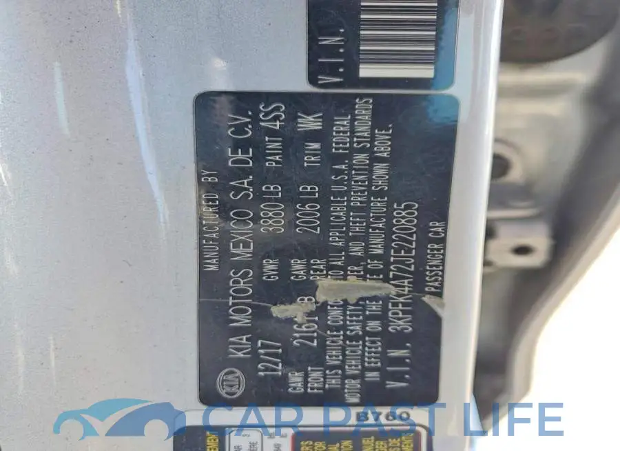 3KPFK4A72JE220885# 12