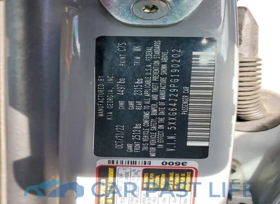 5XXG64J29PG190202# 12