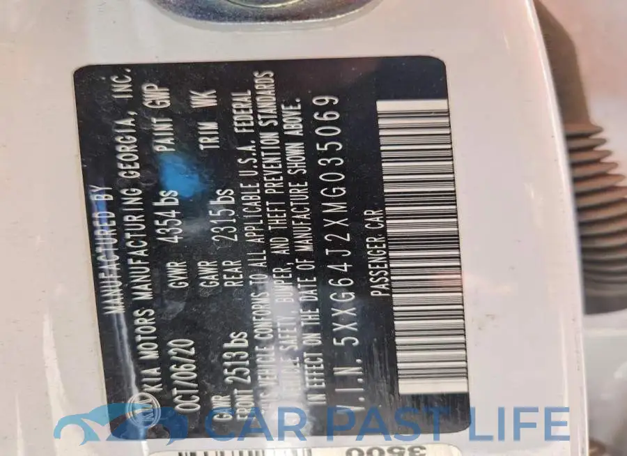 5XXG64J2XMG035069# 13