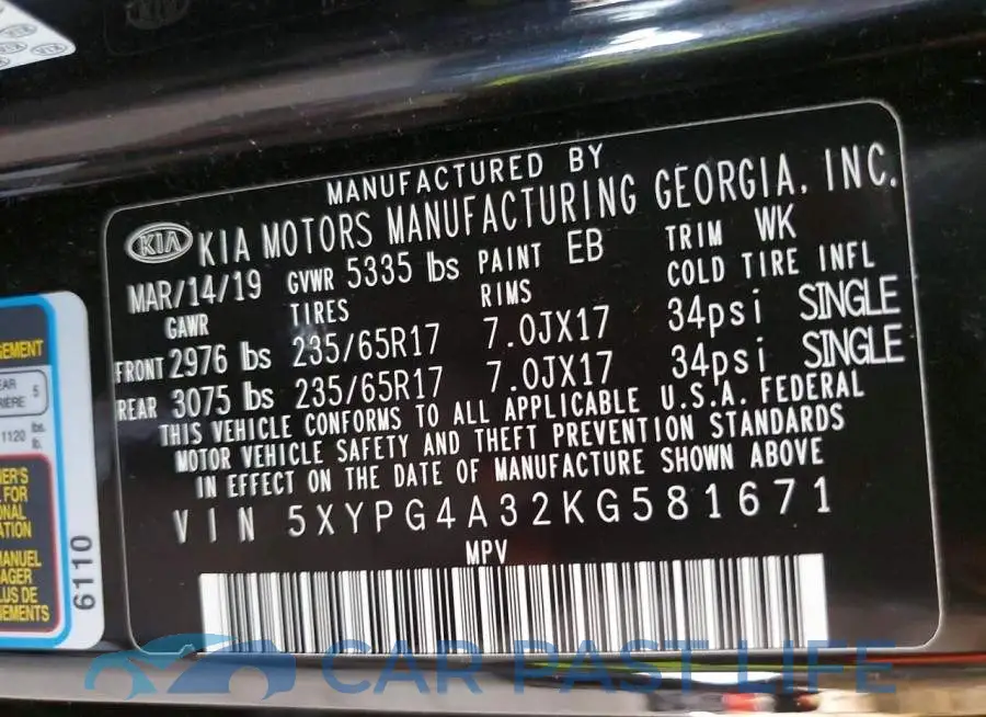 5XYPG4A32KG581671# 13