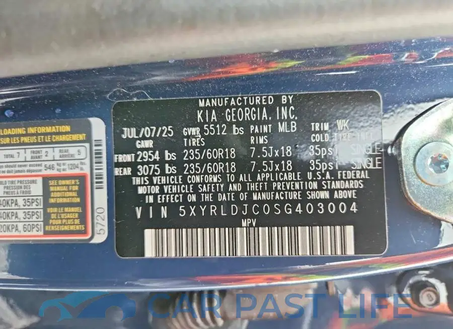 5XYRLDJC0SG403004# 13