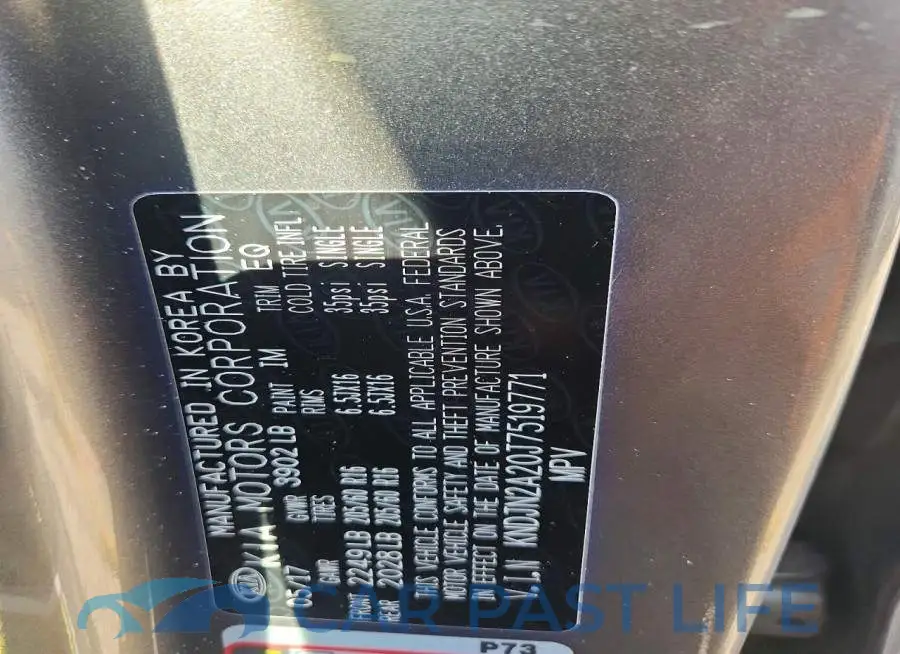 KNDJN2A20J7519771# 12