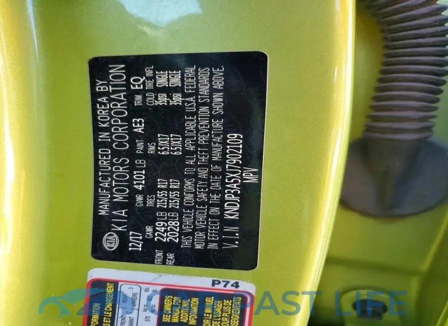 KNDJP3A5XJ7902109# 12