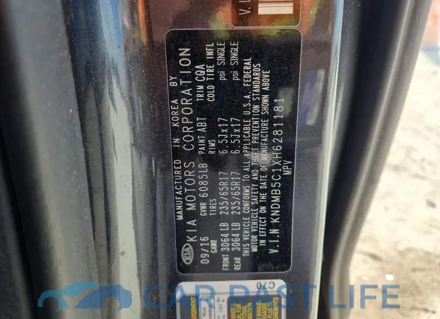 KNDMB5C1XH6281181# 13