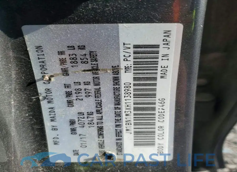JM1BN1M3XH1138980# 13