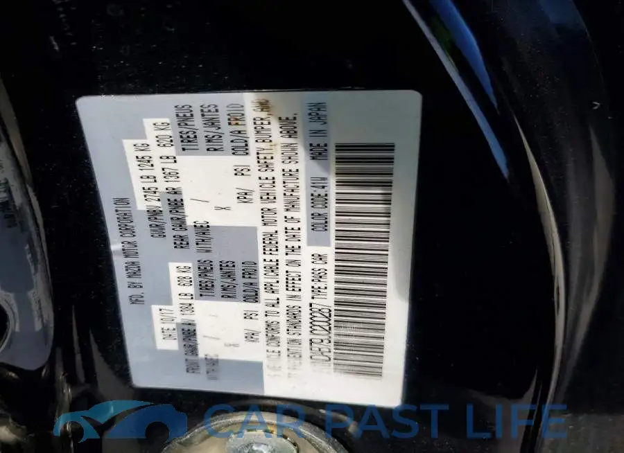 JM1NDAB79J0200287# 12