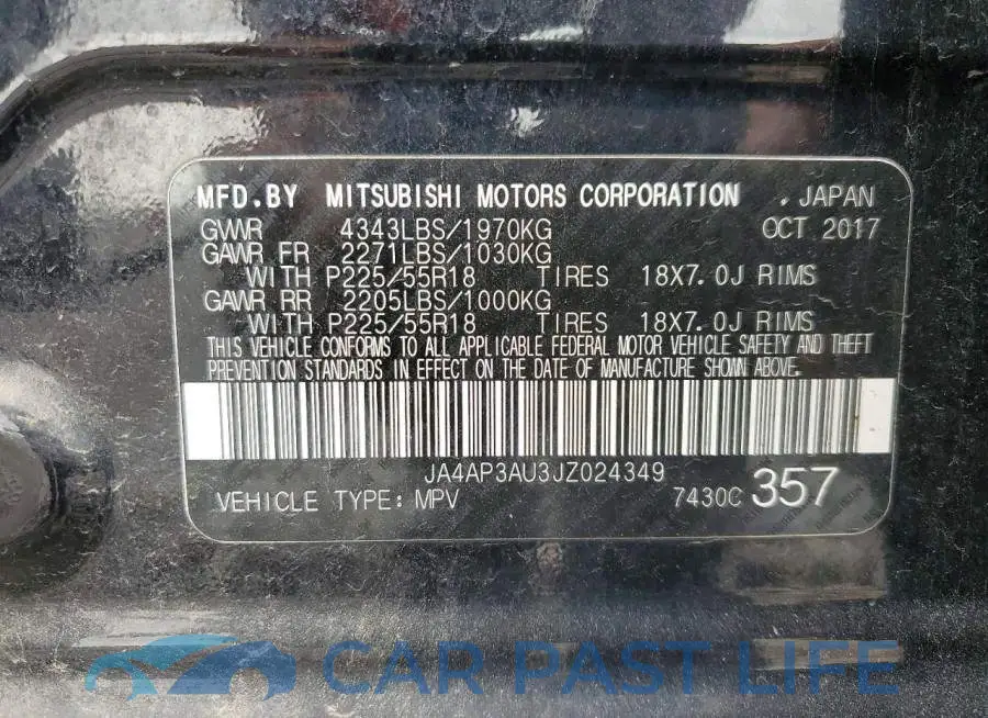 JA4AP3AU3JZ024349# 14