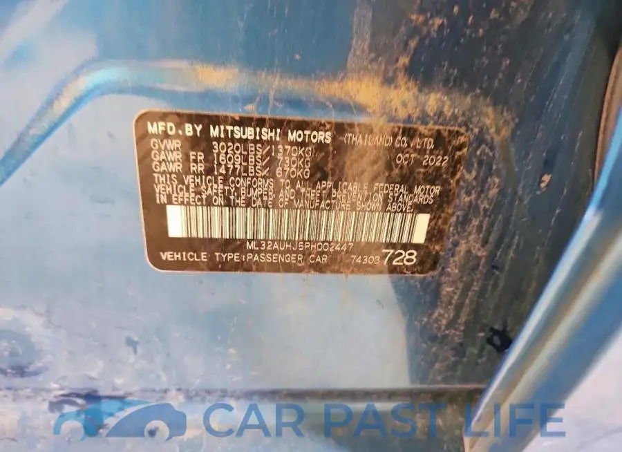 ML32AUHJ5PH002447# 12