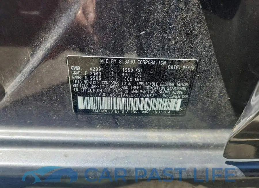 4S3GTAA65K1753583# 12