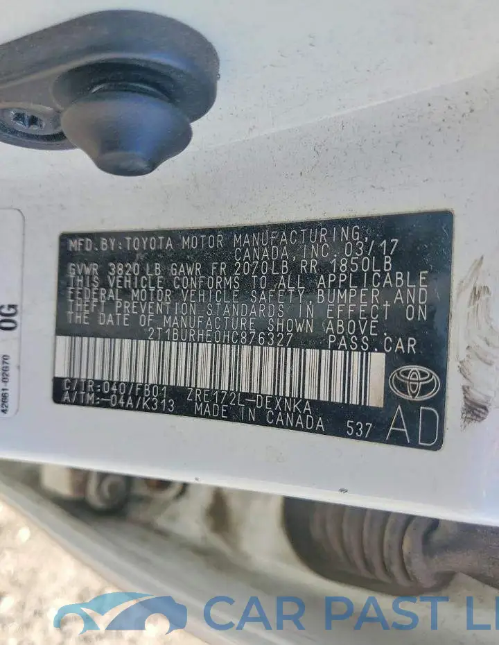 2T1BURHE0HC876327# 12