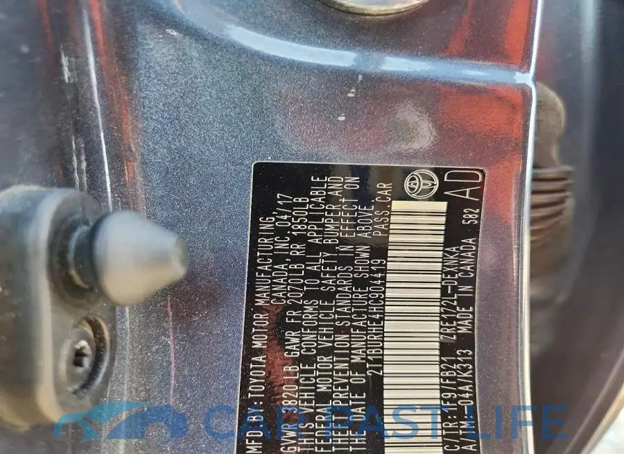 2T1BURHE4HC904419# 12