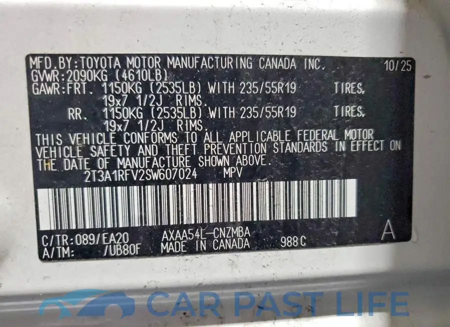 2T3A1RFV2SW607024# 13