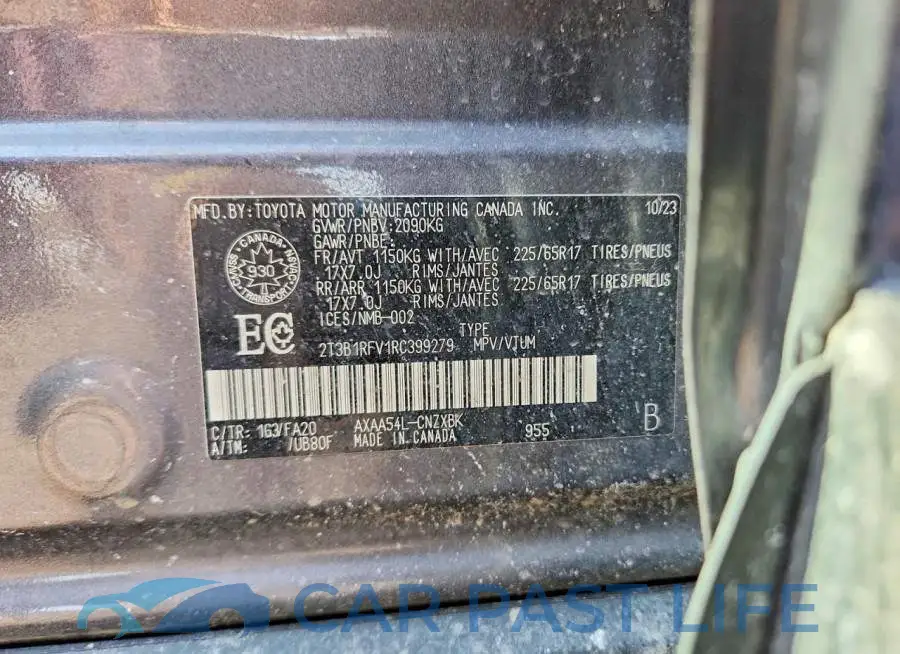 2T3B1RFV1RC399279# 13