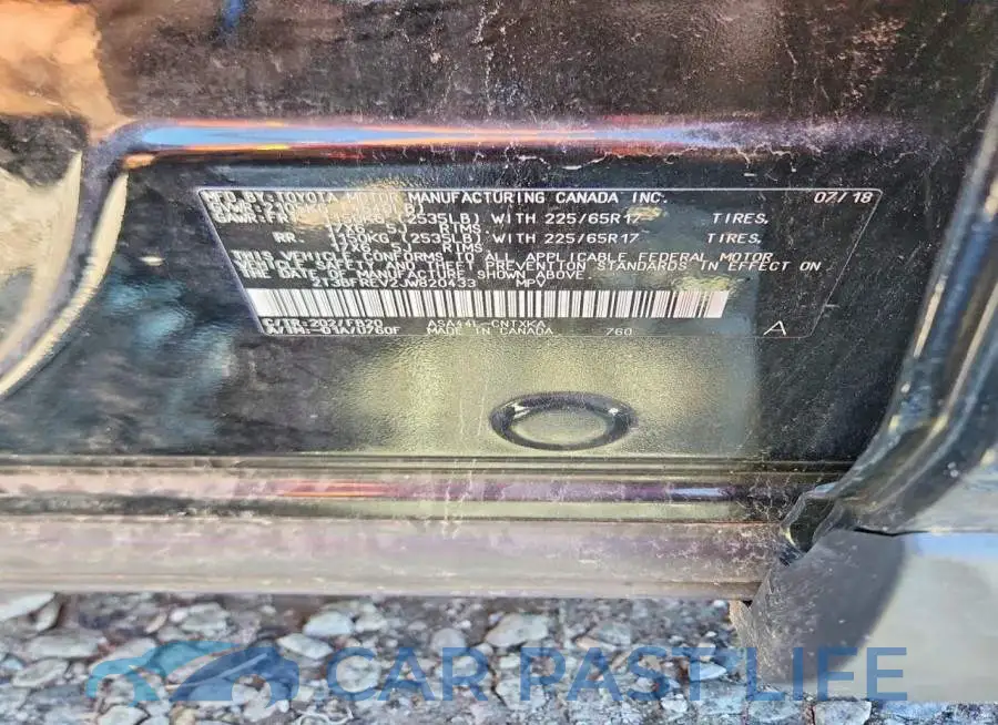 2T3BFREV2JW820433# 12