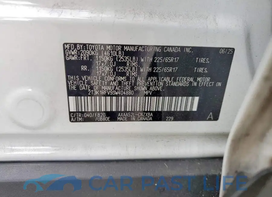 2T3K1RFV9SW404880# 14