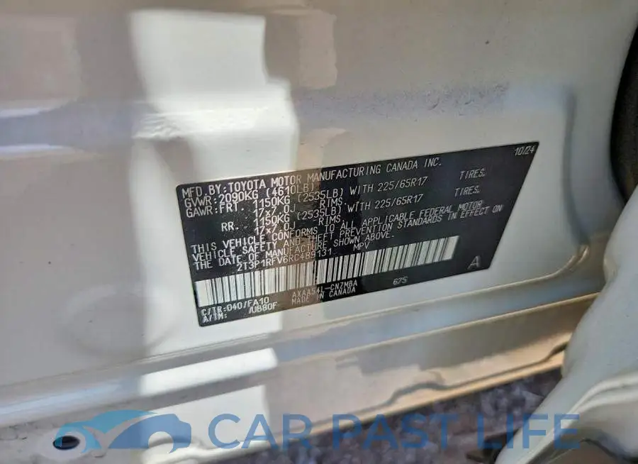 2T3P1RFV6RC489131# 12