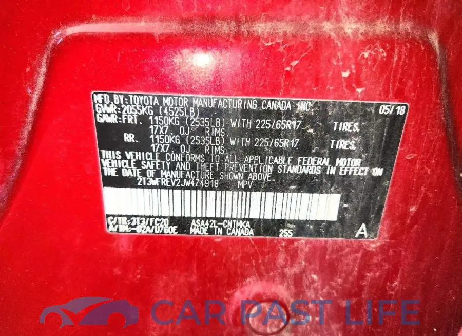 2T3WFREV2JW474918# 13