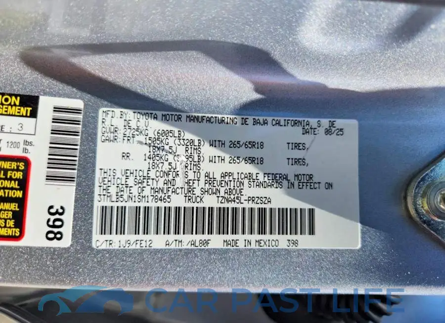 3TMLB5JN1SM178465# 12