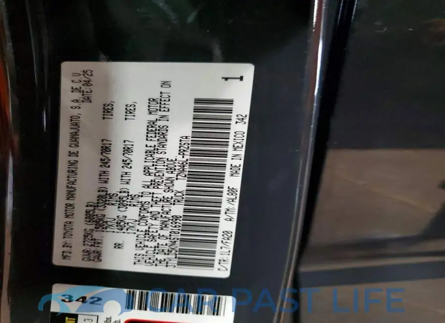 3TYLD5KN4ST016990# 12