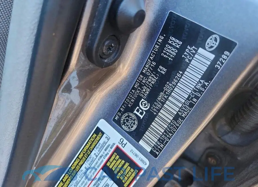 4T1BF1FK1HU296264# 12