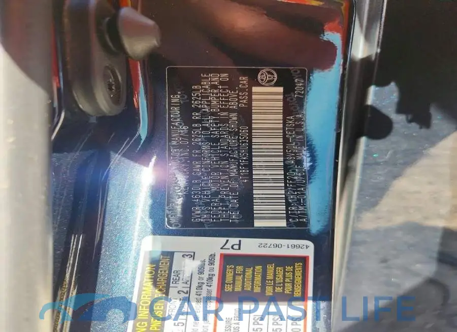 4T1BF1FK5HU635060# 12