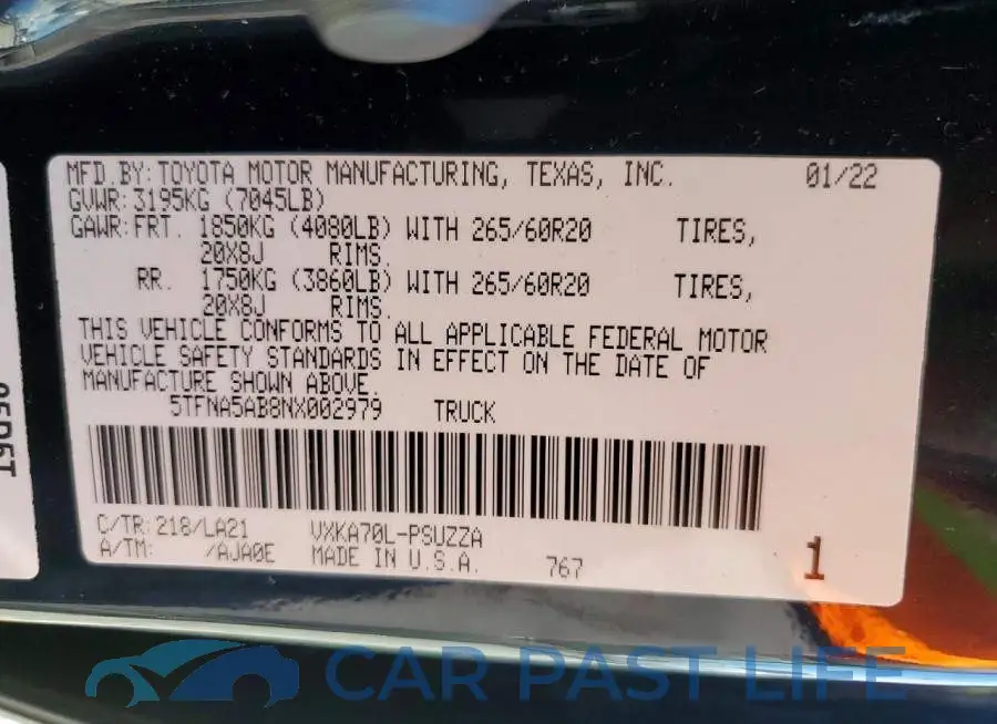 5TFNA5AB8NX002979# 13