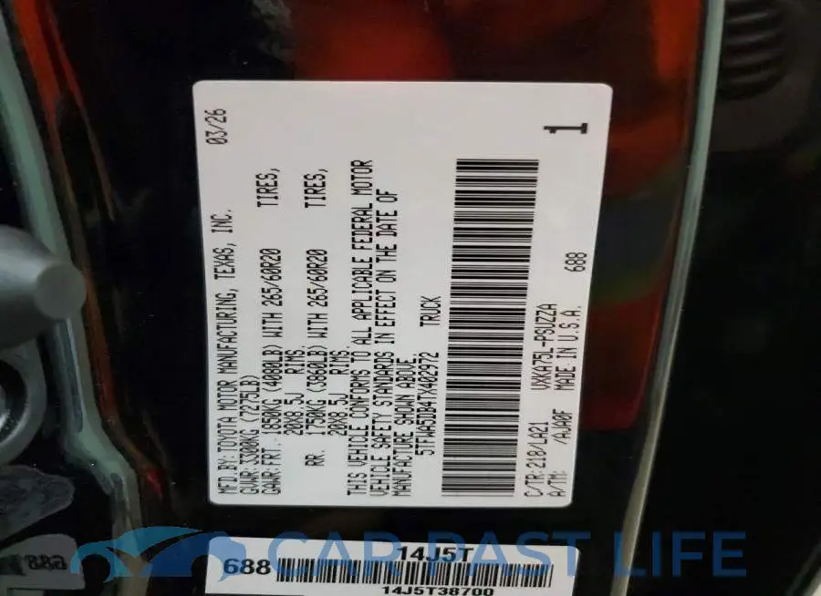 5TFWA5DB4TX402972# 13