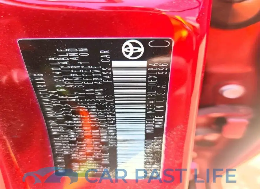 5YFB4MDE4SP255706# 12