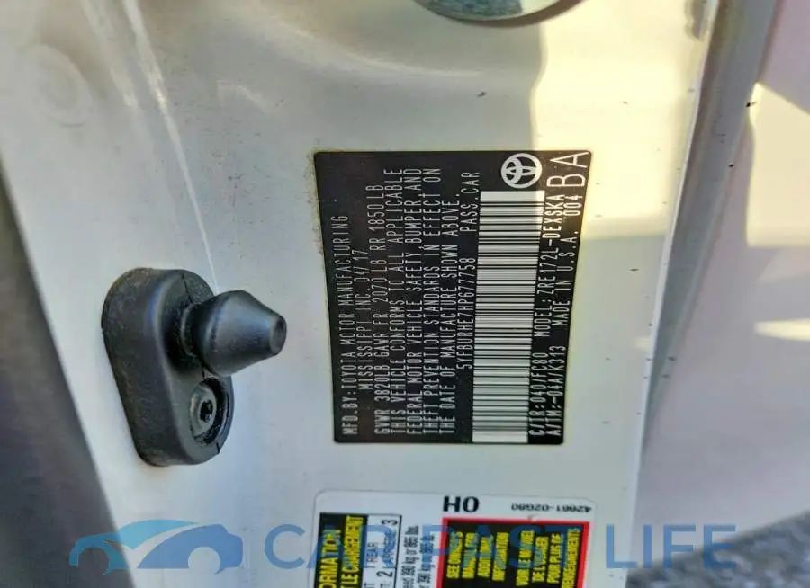 5YFBURHE7HP677758# 12