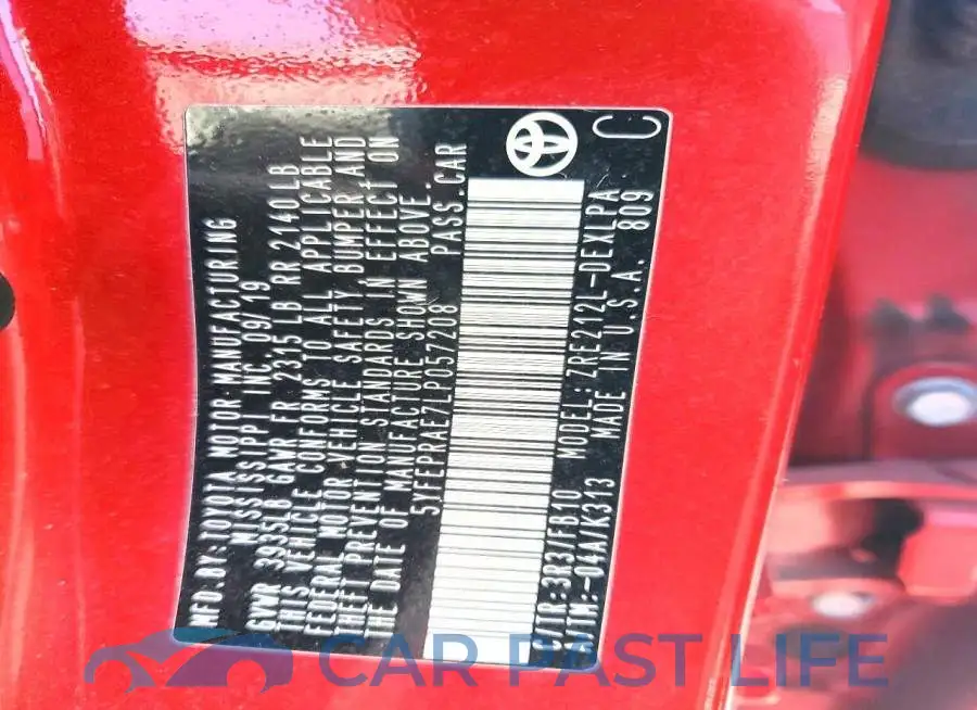 5YFEPRAE7LP057208# 12