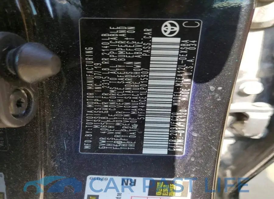 5YFP4RCE1LP015907# 12