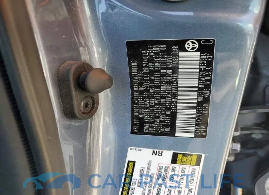 5YFS4MCE3PP144248# 12