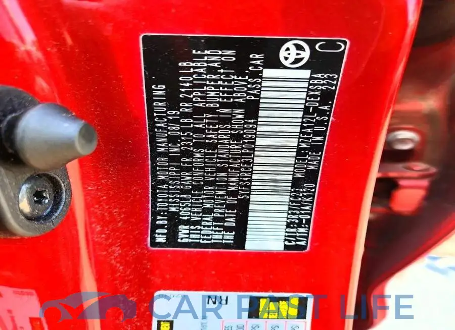 5YFS4RCE3LP019094# 13