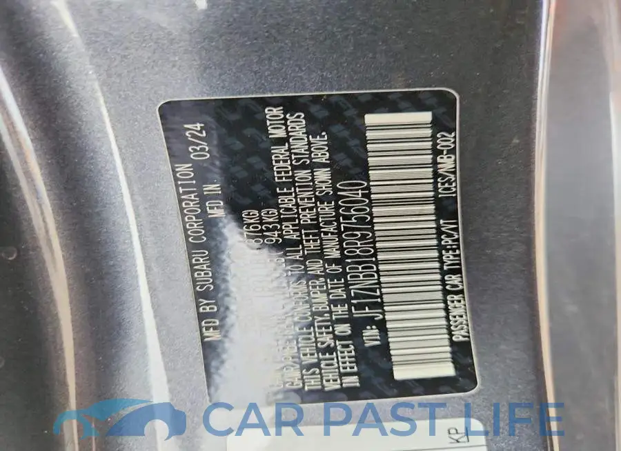 JF1ZNBB18R9756040# 12