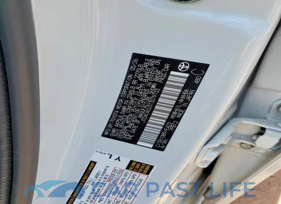 JTDACACU3T3079733# 13