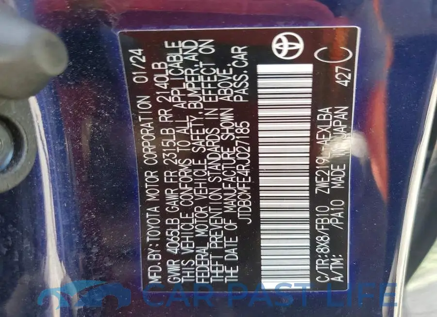 JTDBCMFE4RJ027185# 12