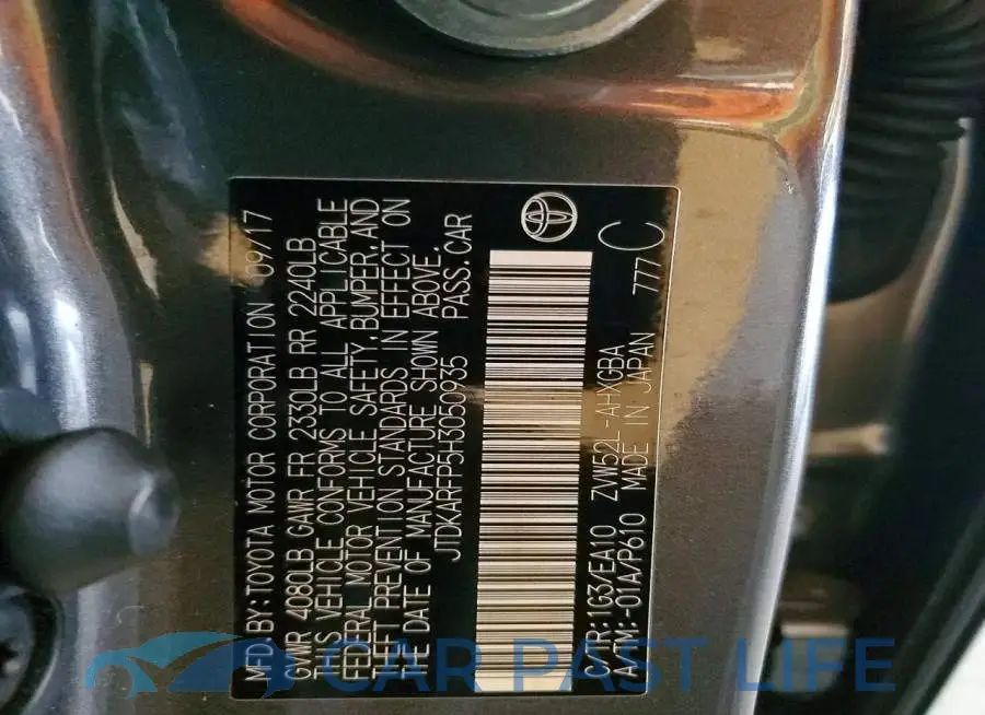 JTDKARFP5H3050935# 12