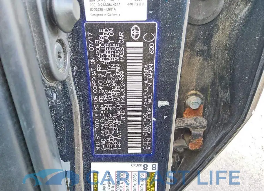 JTNB11HK4J3026999# 12