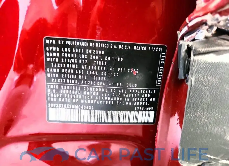 3VV2B7AX2MM040432# 13