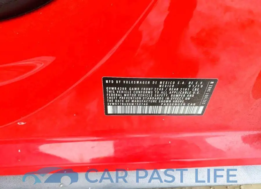 3VW5T7BU6KM150746# 12