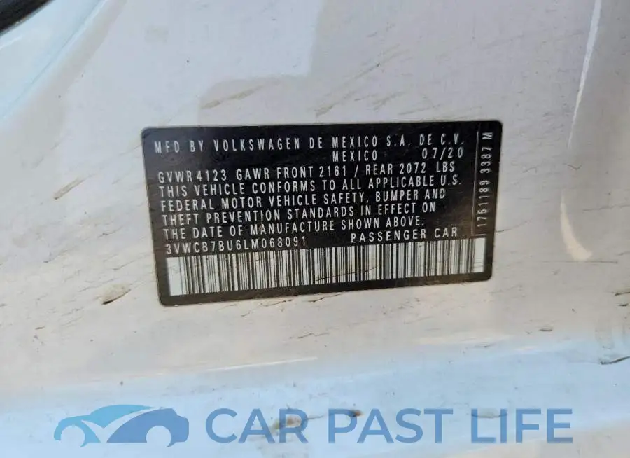 3VWCB7BU6LM068091# 12