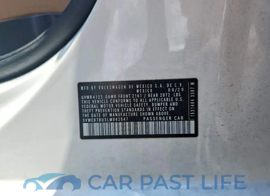 3VWEB7BU3LM062547# 13