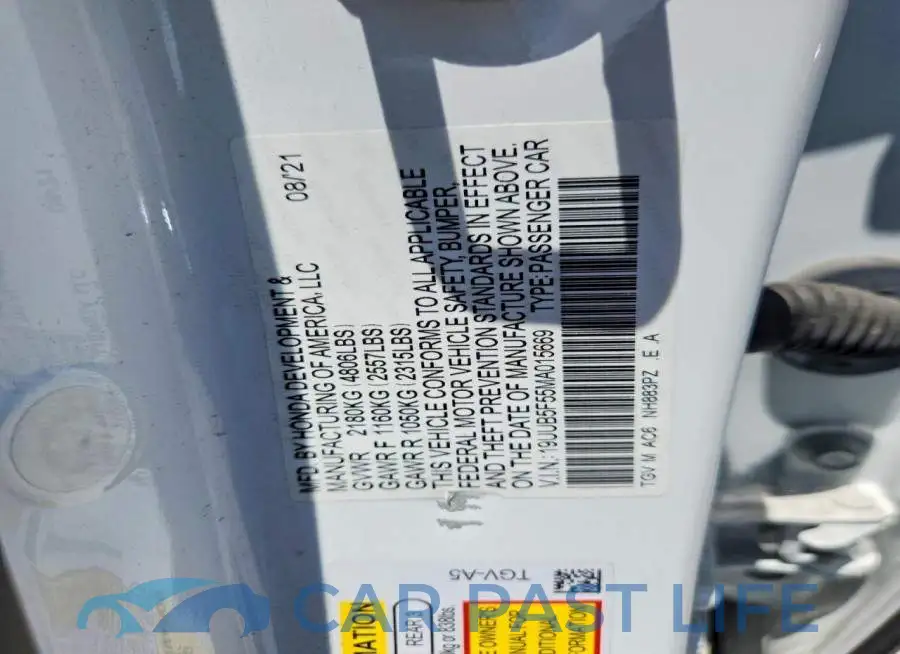 19UUB5F55MA015669# 12