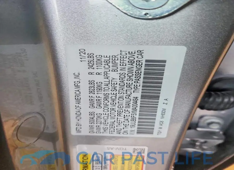 19UUB6F5XMA004494# 12